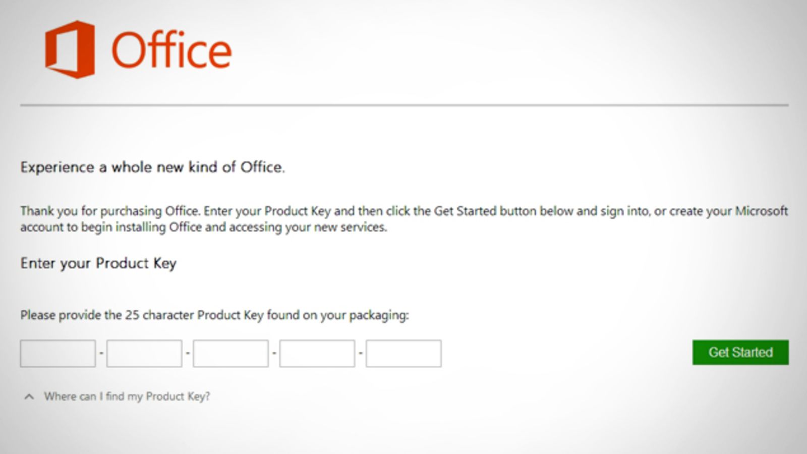 microsoft office 2013 install with key code